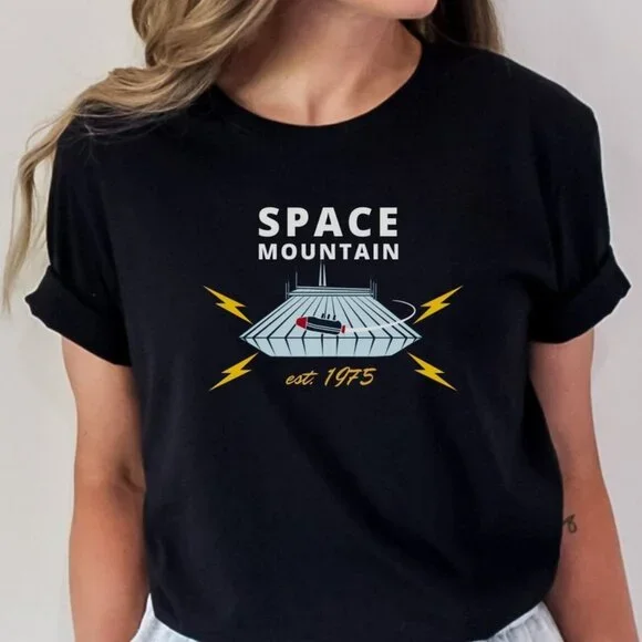 Disney World Space Mountain Adult t-shirt - Picture 1 of 4